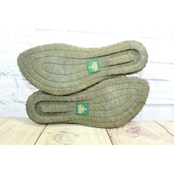 El Naturalista Green Leather Slip On Comfort Open Toe Casual Sandals Size 8 - Picture 10 of 10